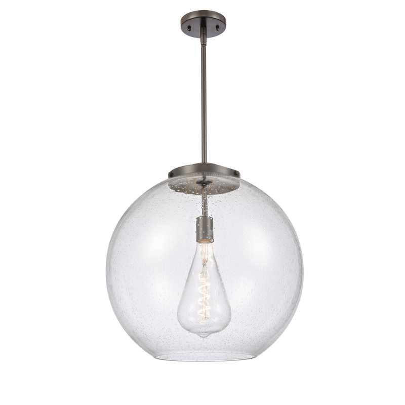 Luminaire suspendu simple à 1 lumière Ralph, Bronze huilé