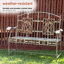 Banc de jardin en métal Rideout