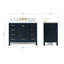 Ensemble de meuble-lavabo simple 43 po Cambridge-302232325-401597514