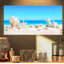 « coquillages on tropical beach », reproduction d’art Seashore-1861329282-1861329280