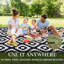Tapis de paille en plastique à motif géométrique pour l'extérieur-781148344