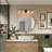 Balendran 4-Light Dimmable Vanity Light with Seeded Glass-1997292259