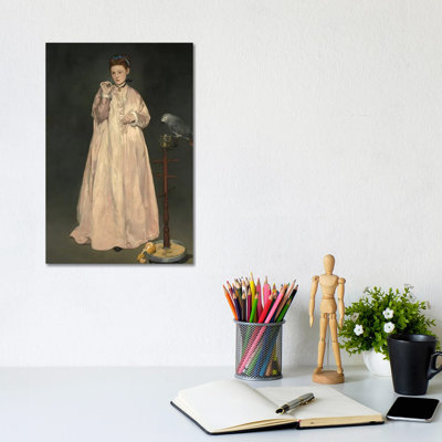 Young Lady in 1866 by Edouard Manet - 1 Piece Wrapped Canvas Painting