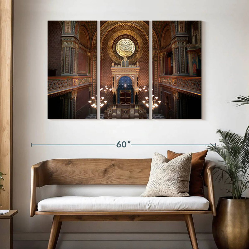 Synagogue espagnole, H 32 po x l 50 po