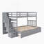 Lit mezzanine avec lit gigogne en bois