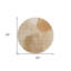 Tapis extérieur rond lavable abstrait en cuivre et terre cuite 8 pi 8 po