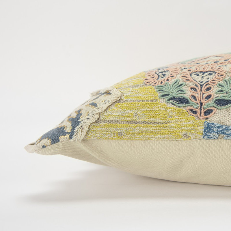 Coussin lombaire jaune et jaune