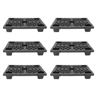 6 palettes en plastique, 6 palettes emboîtables
