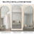 Taziyah Arch Solid Wood Floor Mirror with Stands-1000070759-940486724
