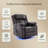 Dual-Motor Swivel Glider Power Recliner With Massage And Heat, LED Light Strips-1270625836