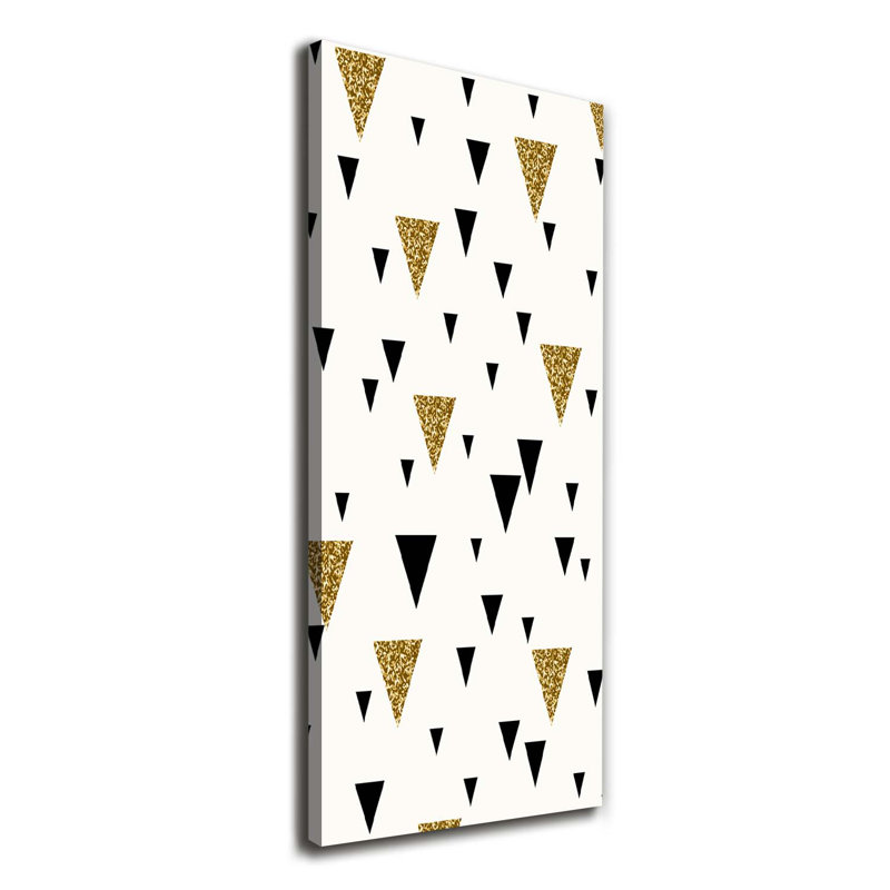 Triangles Background - Wrapped Canvas Print