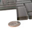 11"X 12.6" Herringbone Polished Glass Mosaic Tile-61266929