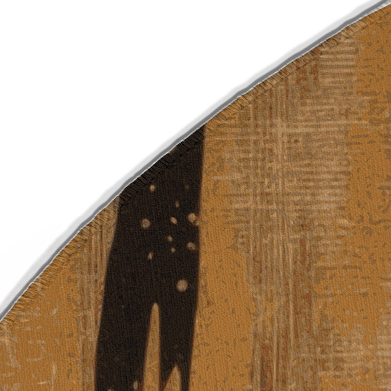 Tidal Canyon Indoor And Outdoor Area Rug, Round 5'