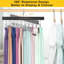 Legs et cintres pour garde-robe, pinces pivotantes à 360 ° pour jeans, shorts, chaussettes et chapeaux