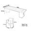 Bureau d'ordinateur moderne en bois massif-211447421