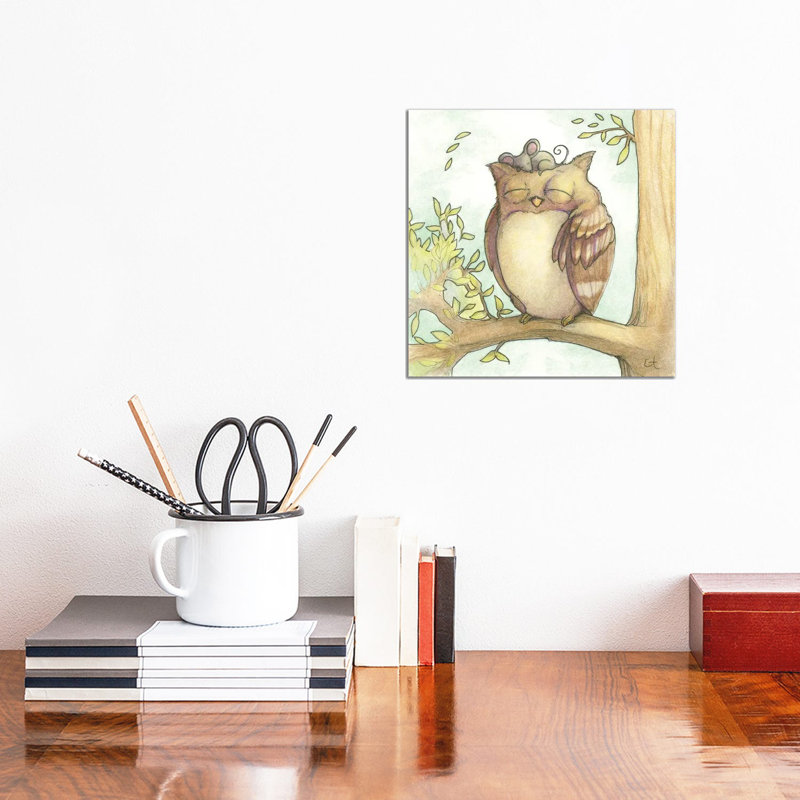 Frienship Takes Courage - Wrapped Canvas Painting, 30.48 cm H x 30.48 cm W