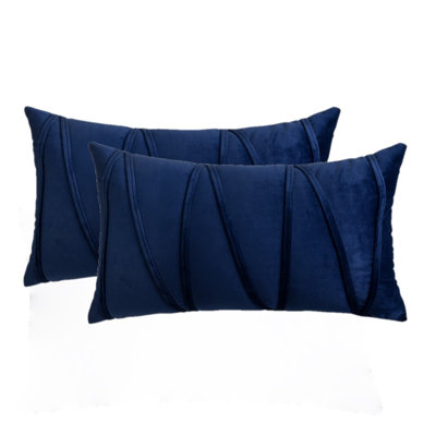 Ensemble de 4 coussins décoratifs en velours (inséré inclus)