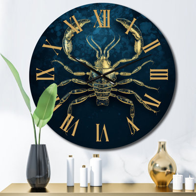 Horloge murale exquise Scorpion