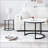 Modern Nesting Round Coffee Table Set of 2, Space-Saving MDF & Metal Accent Table, Easy Assembly Versatile Side Table for Living Room-391039901