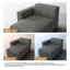 Chaise longue simple en velours côtelé Berlare-944318873