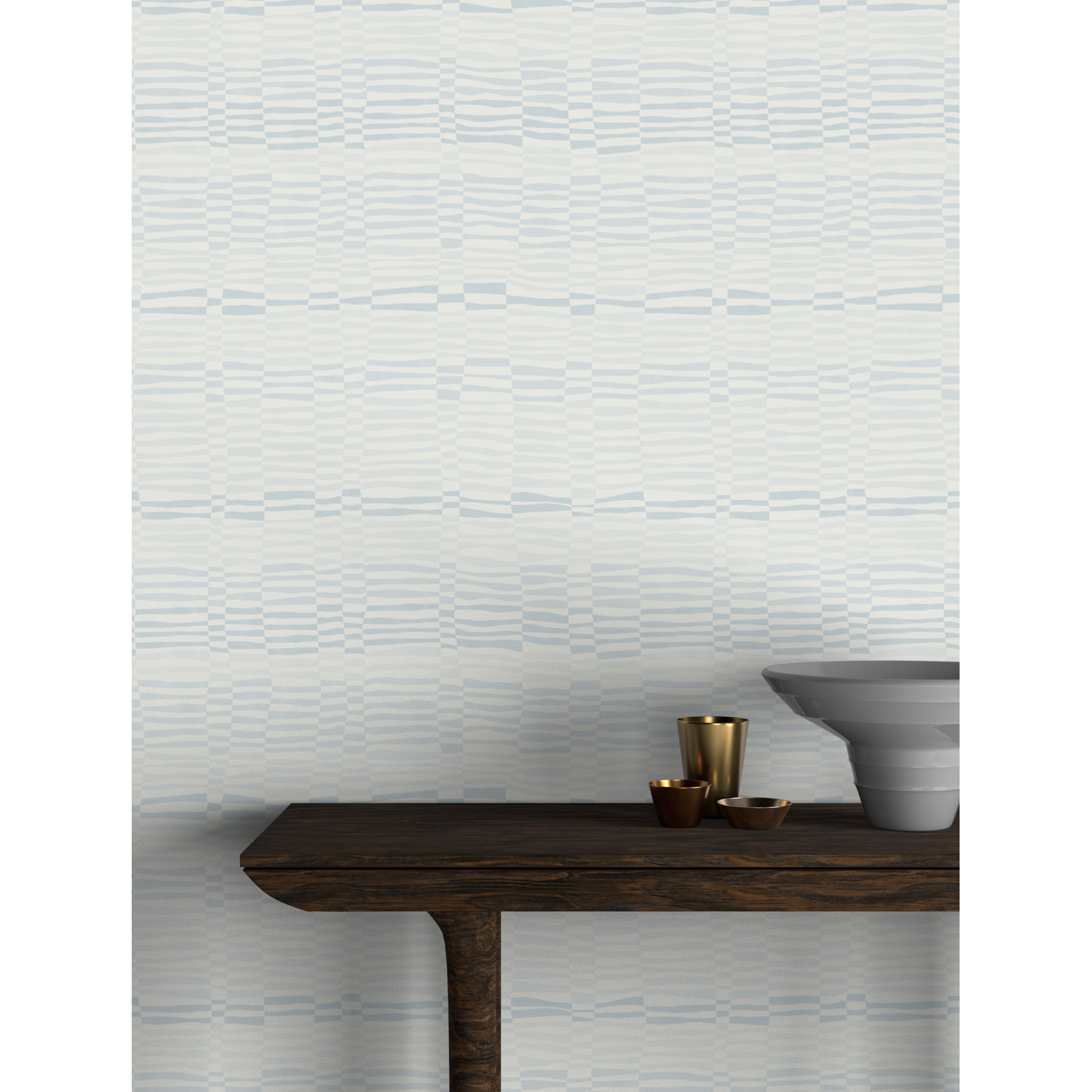 Yuki Osada Deco Moiré Pattern, Light Blue