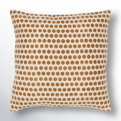 Zetta Polka Dots Cotton Throw Pillow