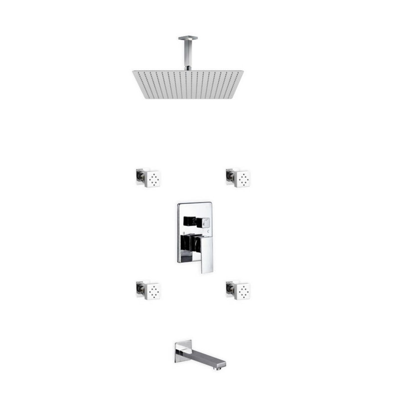 Complete Shower System with Rough in-Valve