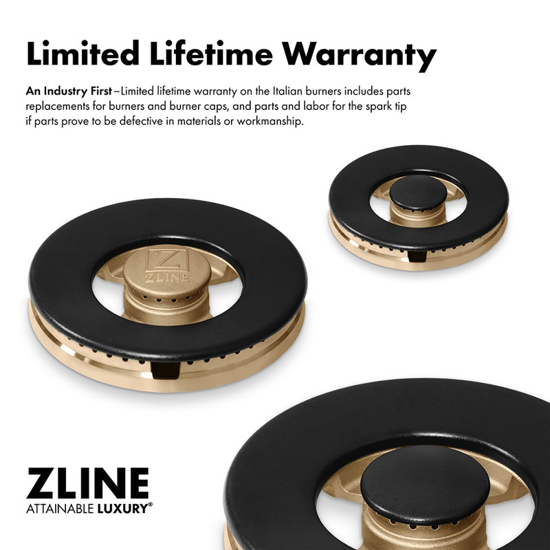 ZLINE 48 in. Paramount Gas Rangetop with 8 Burner DuoPro Cooktop in Black Stainless Steel, Stainless Steel