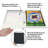 8.5x11 Kids Art Frame Holds 100 Artworks - Front Loading Picture Frame for Tabletop and Wall Display-101041212
