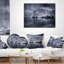 Coussin décoratif noir et blanc Skyline - Cityscape