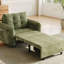 Canapé-lit 3 en 1, méridienne escamotable extra longue de 80 po avec charge USB, poches de rangement et boîte, conception capitonnée, canapé-lit simple en chenille multifonctionnel pour le salon et l’appartement-172992173