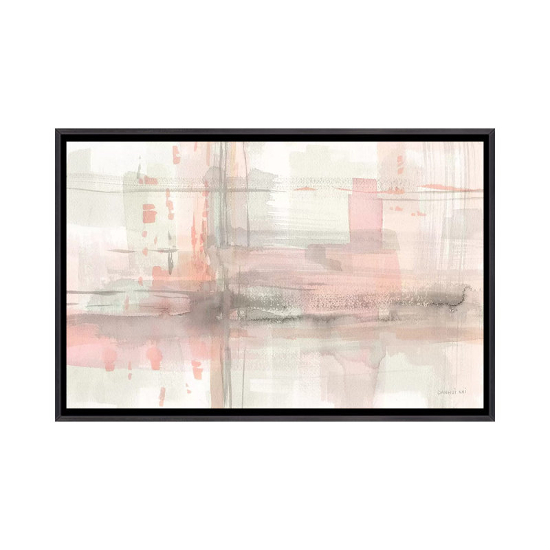 " Intersect I " by Danhui Nai, Distressed Black Frame, No Mat, 40" H x 60" W x 1.5" D