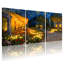 «Abstract Van Gogh Inspired Garden Night», ensemble de 3 reproductions d'art sur toile-1218107580