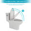 Toilette allongée à fixation au sol 1,28 gallon GPF Boyel Living (siège inclus)