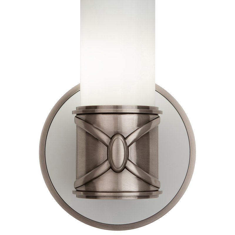 Applique murale Chase, blanc cassé poli, Nickel antique foncé