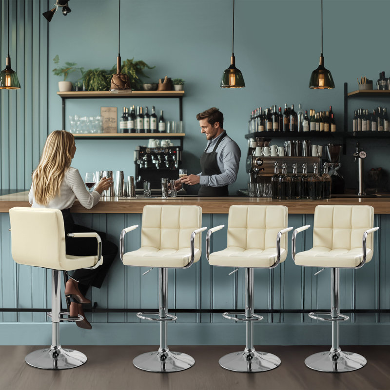 Tabouret de bar Pete, Beige