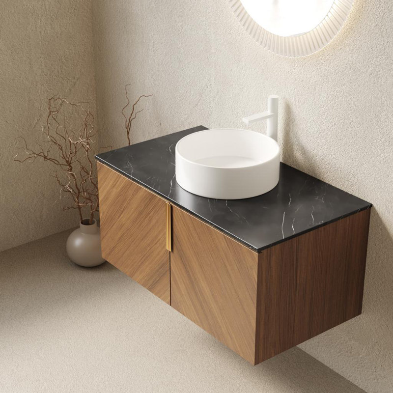 Meuble-lavabo mural 36 po avec lavabo, 36"