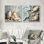 Minimalisme plage poterie trésors I - décoration murale de poterie de plage - art mural nautique 2 pièces
