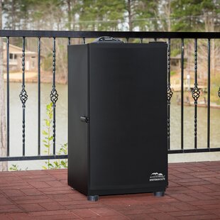 Masterbuilt Sportsman Elite 30 Black Electric Smoker with cover and stand