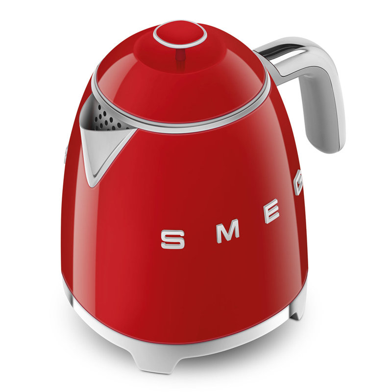 Red Retro Style Dual Wall Electric Mini Kettle