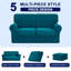 2 Seater Stretch Separate Box Cushion Loveseat Slipcover-2031176518