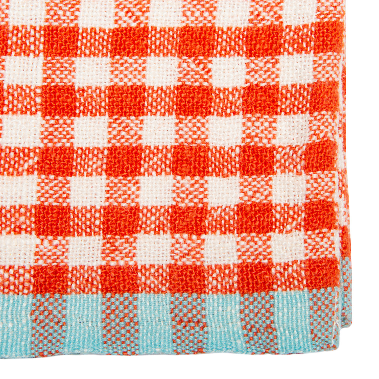 Dish Cloth Kitchen Towel, Orange/Aqua
