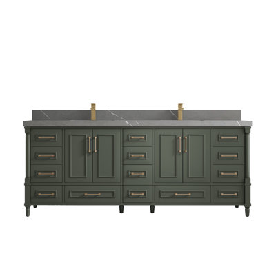 Ensemble de meuble-lavabo double 84 po Aberdeen