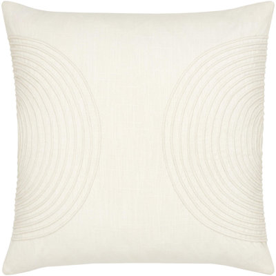 Rida Embroidered Cotton Throw Pillow