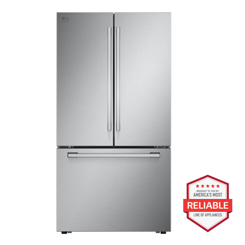 Lg Studio 27 Cu. Ft. Smart Counter-Depth Max French Door Refrigerator, Silver