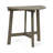 Outdoor Half-Round Folding Acacia Wood Bistro Table, Grey Finish-988312852