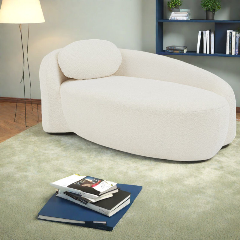 Fauteuils d'appoint peu encombrants, Boucle, salon moderne de 67 pouces pour la maison