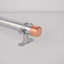 Chrome Bar Handle With Brackets (Thick-Bodied)