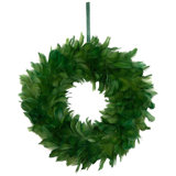 Two-Tone Feathers Christmas Wreath - 14.5" - Unlit