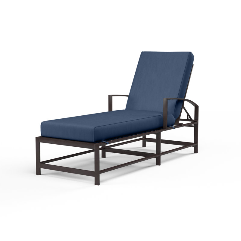 La Jolla Outdoor Chaise Lounge, Echo Midnight Sunbrella®